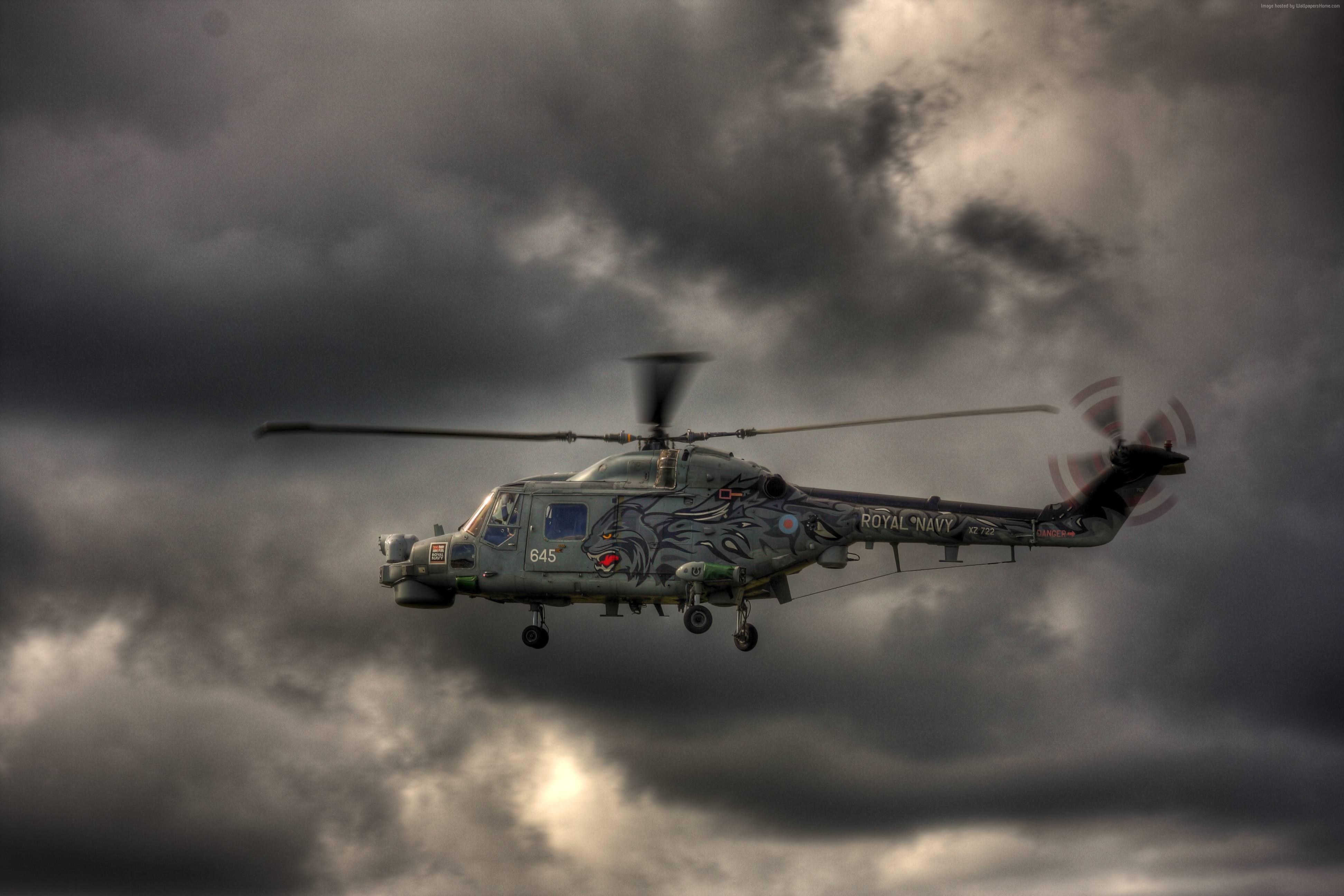 Naval rotary-wing aircraft in flight